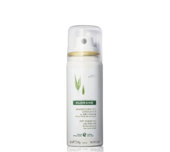 Klorane Dry Shampoo with Oat Milk, Ultra-Gentle, All Hair Types, No White Residue, Paraben