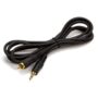 Cmple - 6ft Black Audio Cable 3.5mm 1/8 inch Mono Male to RCA Mono Male Connectors (Gold P