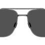 Under Armour Men's UA Impulse Square Sunglasses, Shiny Dark Ruthenium Black, 59mm, 16mm