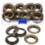 25 Sets Grommets Kit Metal Eyelets with Washers Curtain Grommet for Leather, Tarp, Canvas