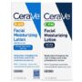 CeraVe Day & Night Face Lotion Skin Care Set | Contains AM with SPF 30 and PM Face Moistur