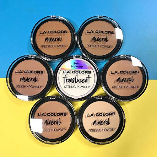 L.A. COLORS Mineral Pressed Powder, Soft Honey, CMP374 - Image 6