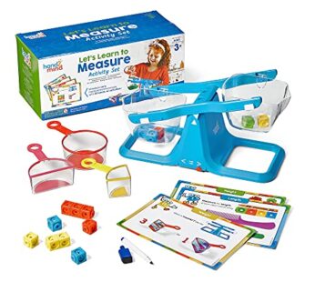 hand2mind Let’s Learn to Measure Activity Set, Kids Measuring Cups, Bucket Balance, MathLi