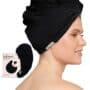 Kitsch Microfiber Hair Towel Wrap for Women - Quick Dry Towel | Microfiber Towel for Hair