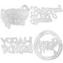 4 Set Die Cuts for Card Making, FineGood Happy Birthday Cutting Dies Card Making Supplies