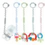 Yunaeduo Toy Straps for Baby, 5 Pack Silicone Toy Straps for Stroller, Toy Safety Straps f