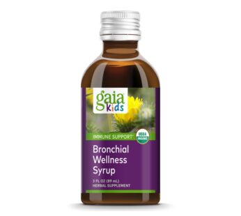 Gaia Kids Bronchial Wellness Syrup – Immune Support Supplement – Overall Throat & Lung Hea