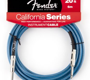 Fender California Series Instrument Cable for electric guitar, bass guitar, electric mando