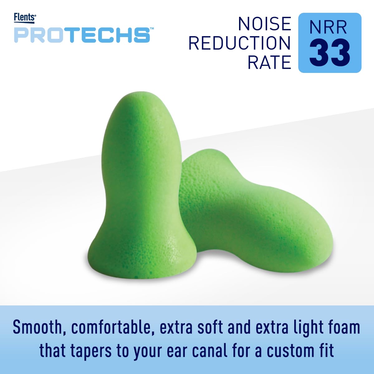 Flents Foam Ear Plugs, 10 Pair with Case for Sleeping, Snoring, Loud Noise, Traveling, Con - Image 3