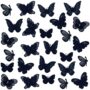 30 PCS Double Layers Lace Butterfly Applique Embroidery Butterfly Sew Iron On Patch, Organ
