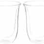 De'Longhi DeLonghi Double Walled Thermo Latte Glasses, Set of 2, 2 Count (Pack of 1), Clea