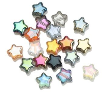 200Pcs Star Beads Star Spacer Beads Star Shape Beads Star Pony Beads Beads Star for Jewelr