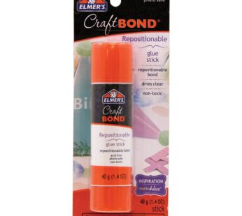 Elmer’s CraftBond Glue Stick, Repositionable, 40 Grams