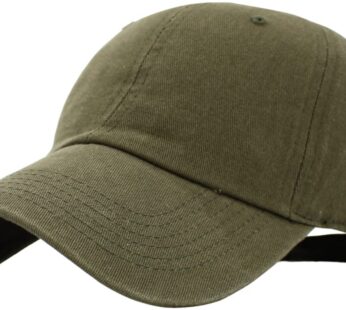 KB-LOW OLV Classic Cotton Dad Hat Adjustable Plain Cap. Polo Style Low Profile (Unstructur