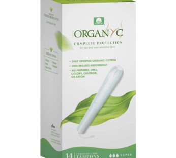 Organyc 100% Certified Organic Cotton Tampons – Cardboard Applicator, Free from Chlorine,