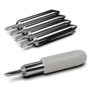Hadwoer 5PCS Replacement Cutting Blades Compatible with Joy, Cut Vinyl Fabric Carbide Stan