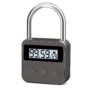 Upgraded Smart Timer Alloy Lock, 100 Hours Max Time Rechargable Padlock with LCD Display (