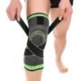 Vitoki Knee Braces for Knee Pain, 1 Pack Knee Compression Sleeve, Green XXXL