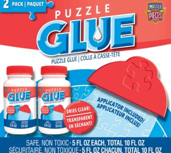 MasterPieces Puzzle Glue and Wide Plastic Spreader 5oz – Pack – Jigsaw Puzzle Saver Clear