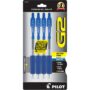 PILOT G2 Retractable Premium Gel Ink Roller Ball Pens, Extra Fine Point, 4-Pack, Blue Ink