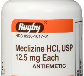 Rugby Meclizine Tablets 12.5mg, 100 Count