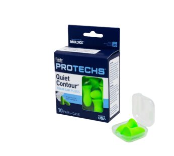 Flents Foam Ear Plugs, 10 Pair with Case for Sleeping, Snoring, Loud Noise, Traveling, Con