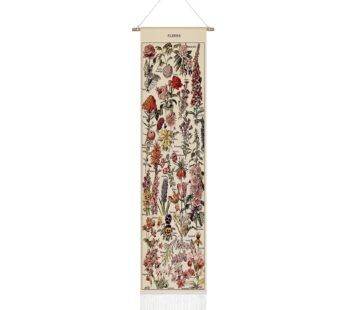 Tegeme Vintage Tapestry 52 x 13 Inch, Long Tapestry Vertical Wall Hanging Reference Illust
