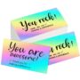180 Pieces Appreciation Cards You Are Awesome Cards Reflective Holographic Silver Thank Yo