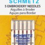 SCHMETZ Embroidery (130/705 H-E) Household Sewing Machine Needles - Carded - Assortment