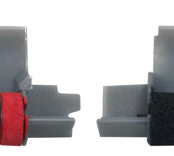 Package of Two Casio HR-100TM and HR-150TM Calculator Ink Roller, Black and Red, Compatibl
