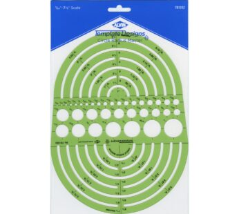 ALVIN Circle Radius Master Template TD1202, Template for Artists, Architects, Design and D