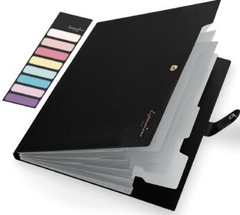 Sooez Expanding File Folder, Letter Size Accordion File Organizer, 5 Pocket Folders for Do