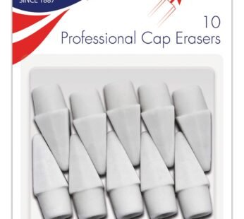 Maped Helix USA Helix Professional Pencil Cap Latex Free Oversized Erasers 10ct (37360), W