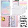 SKYDUE Budget Binder, Money Saving Binder with Zipper Envelopes, Cash Envelopes and Expens