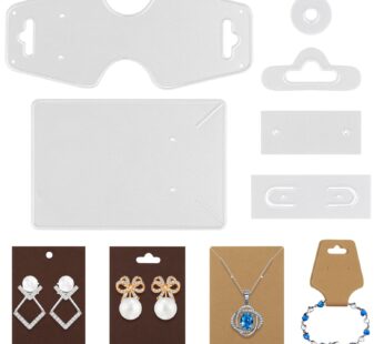 6 Pcs Earring Display Cards Cutting Dies Carbon Steel Necklace Keychain Card Die Cuts Sten