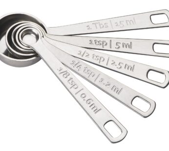 Le Creuset Stainless Steel Measuring Spoons, Set of 5