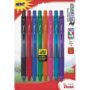 Pentel EnerGel-X Colors Retractable Liquid Gel Pen, 0.7mm, Metal Tip, Assorted Ink, 8 Coun