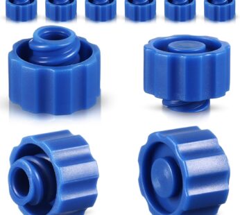 Syringe Tip Caps No Needle Lock Cap for Feeding Tubes Lab Supplies, Blue (150 Pieces)