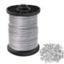 Vinyl Coated Picture Hanging Wire 1.5mm Up to 150lbs,100 Feet(30.5M) Stainless Steel Pictu