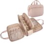BAGSMART Toiletry Bag for Women, Large Toiletry Bag Water-resistant Makeup Cosmetic Organi