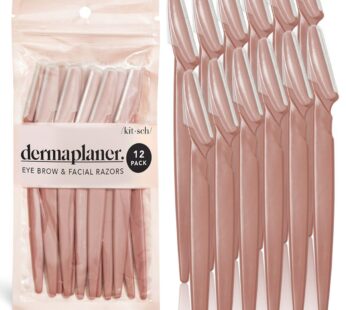 Kitsch Dermaplaning Tool – Face Razors for Women and Men, Eyebrow Trimmer & Face Shaver fo