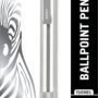 Zebra Pen F-701 Retractable Ballpoint Pen, Stainless Steel Barrel, Fine Point, 0.8mm, Blac