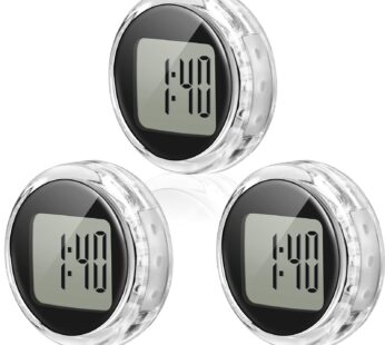 Frienda Mini Motorcycle Clocks Waterproof Stick-On Motorbike Mount Watch Digital Clocks fo