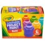 Crayola Washable Kids Paint (6ct), Paint Set for Kids, Assorted Bold Colors, Art Supplies