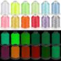 12 Colors Glow in The Dark Embroidery Thread Colorful Polyester Embroidery Machine Thread