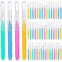 Patelai 50 Pieces Braces Brush for Cleaner Interdental Brush Toothpick Dental Tooth Flossi