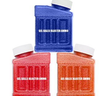 Avky Gel Water Blaster Refill Ammo(7-8 mm, 3 Pack, 90000 Pieces), Gel Water Splatter Bulle