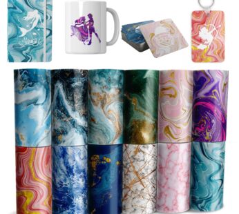 Sublimation Transfer Ink Sheets-Watercolor Marble Sublimation Paper,Transfer Paper for DIY