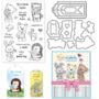 ORIGACH Tags and Animals Clear Stamp and Dies Set for DIY Scrapbooking Album Decorative Ca
