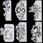 6 Pcs Die Cuts for Card Making Metal Die Cut Flower Butterfly Lace Bird Happy Birthday Cut